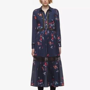 Self portrait floral printed maxi dress Size US2